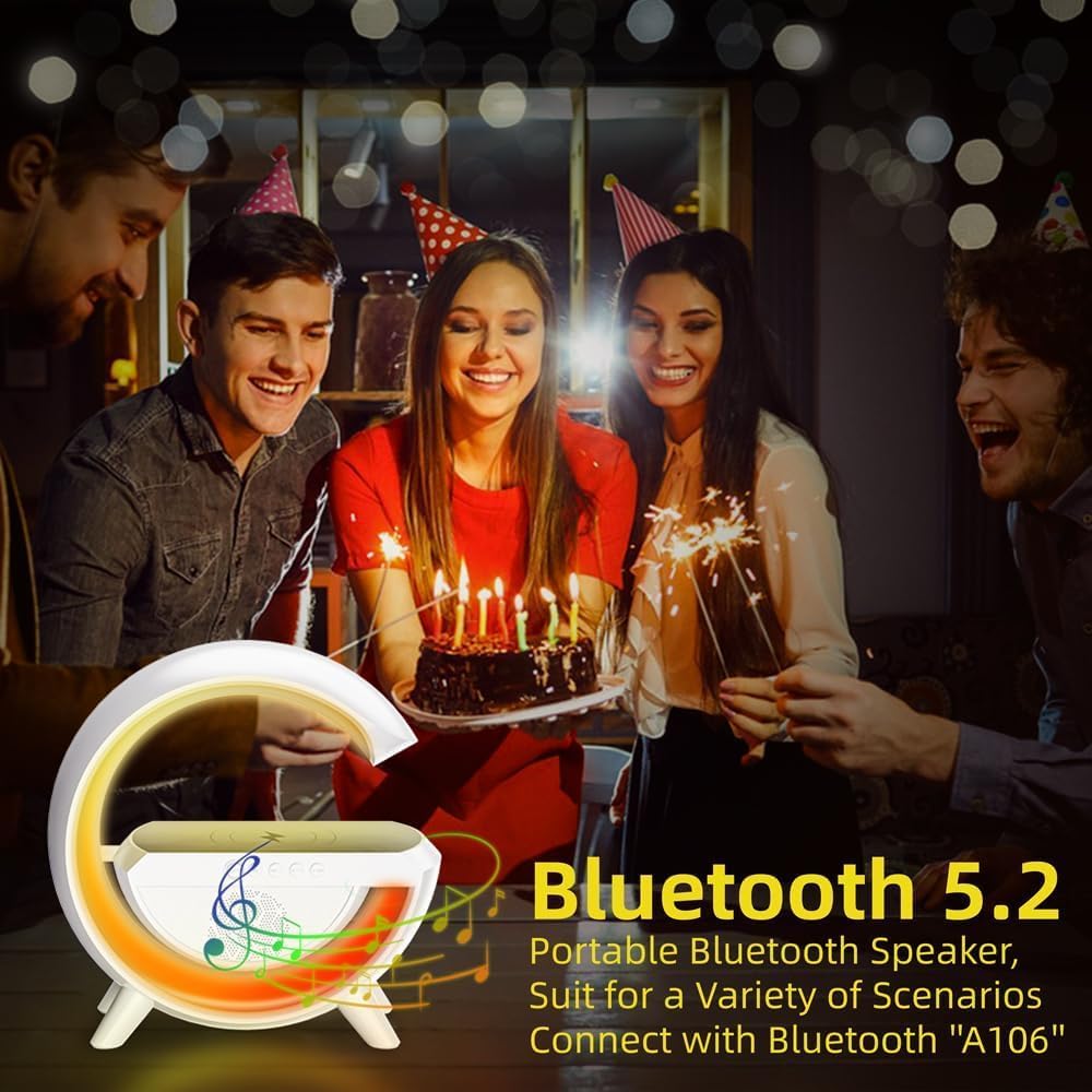 3 in 1 Bluetooth Speaker, Wireless Charger & RGB Light