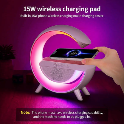 3 in 1 Bluetooth Speaker, Wireless Charger & RGB Light